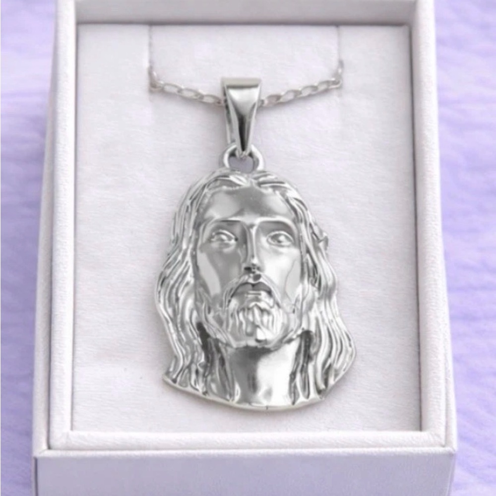 Stainless Steel Jesus Pendant (Necklace NOT Included)